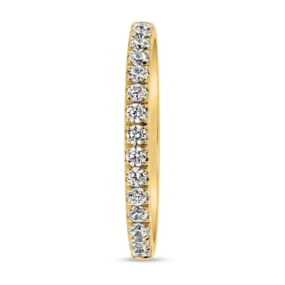 Half-Memoire Ring mit lab grown Diamanten aus Gelbgold BDR0063LG-GSL