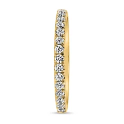 Half-Memoire Ring mit lab grown Diamanten aus Gelbgold BDR0063LG-GSL