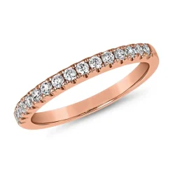 Half-Memoire Ring mit lab grown Diamanten, Roségold BDR0062LG-RSL