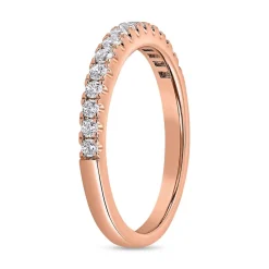 Half-Memoire Ring mit lab grown Diamanten, Roségold BDR0062LG-RSL