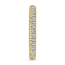 Half-Memoirering aus Gelbgold mit lab grown Diamanten BDR0068LG-GSL