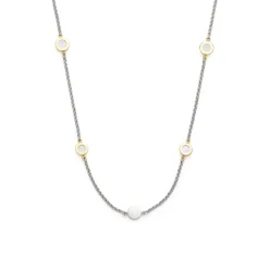 Halskette Alitia für Damen aus Edelstahl mit Perlmutt 018334