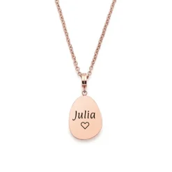 Halskette Amisa mit Clip Anhänger aus Edelstahl, rosé 019639