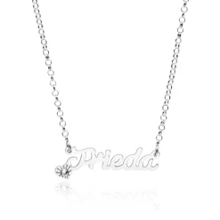 Halskette aus 925er Silber mit Namen wählbar NN0080-AgSL