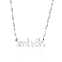 Halskette aus 925er Silber mit Name wählbar NN0089-AgSL