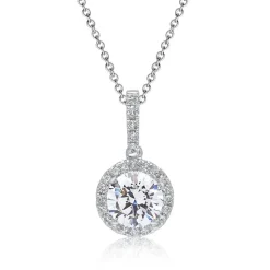 Halskette aus 18K Weißgold mit lab grown Diamant BDP0016LG-18KWSLK