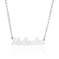 Halskette aus Sterlingsilber mit Namen wählbar NN0085-AgSL