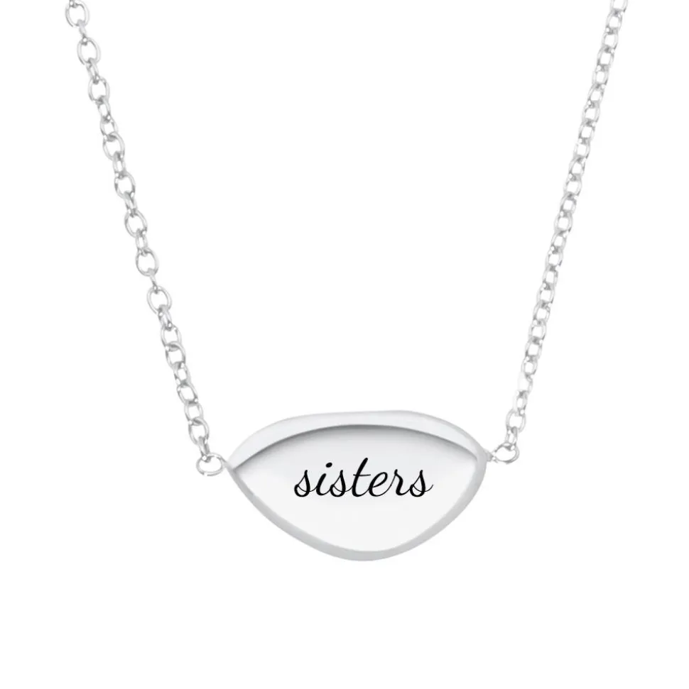 Halskette für Damen aus Edelstahl, gravierbar 2035525