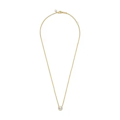 Halskette für Damen mit Zirkonia, IP Gold 361174C01-45