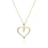 Halskette Herz aus 585er Gold mit Diamant BDP0032-14KGSLK