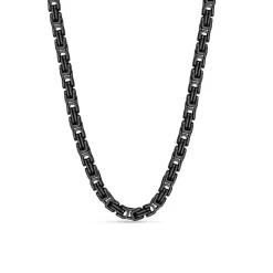 Halskette Intractable für Herren aus Edelstahl, schwarz PEAGN0008302