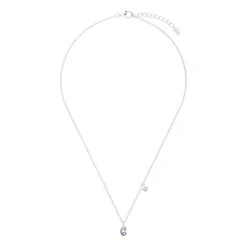 Halskette mit Anhänger Zahl 6 aus 925er Silber, Emaille 2035979