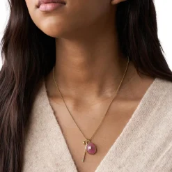 Halskette Nomad für Damen aus Edelstahl, vergoldet JF03786710