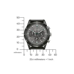 Herren Chronograph aus schwarzem Edelstahl CA4625-02H