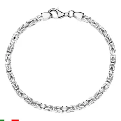 Herren Königsarmband aus Sterlingsilber, 3,0 mm KA0030-RH