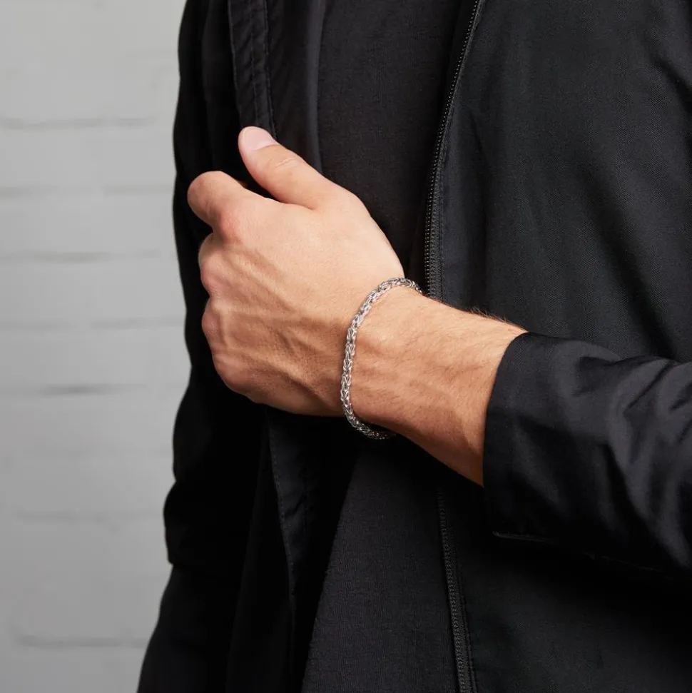 Herren Königsarmband aus Sterlingsilber, 3,0 mm KA0030-RH