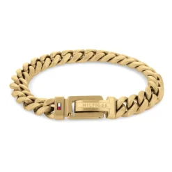 Herren Panzerarmband aus Edelstahl, IP Gold 2790434