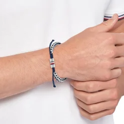 Herrenarmband aus Edelstahl und Nylon 2790511