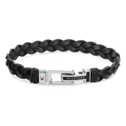 Herrenarmband Casual aus schwarzem Leder 2790307