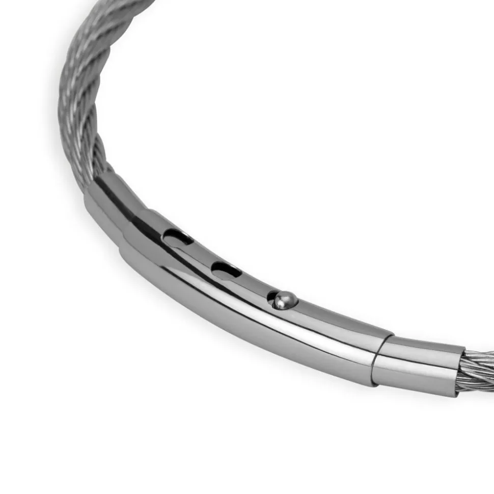 Herrenarmband Edelstahl schwarz B5202