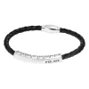 Herrenarmband Fury aus Leder und Edelstahl PJ.25571BLB/01A