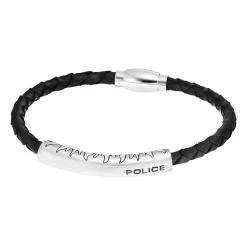Herrenarmband Fury aus Leder und Edelstahl PJ.25571BLB/01A