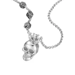 Herrenkette Iconic mit Totenkopf aus Edelstahl PEAGN0001001