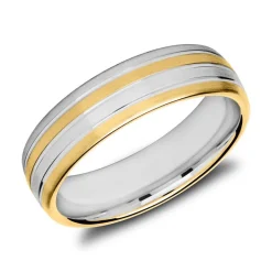 Herrenring aus teilvergoldetem 925er Silber R8592SL