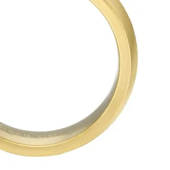 Herrenring Harlow Linear Texture aus Edelstahl, IP Gold JF04611710