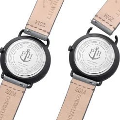 Herrenuhr Breakwater Line mit grauem Lederband PH-BW-BGM-BS-58M