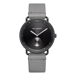 Herrenuhr Breakwater Line mit grauem Lederband PH-BW-BGM-BS-58M