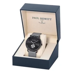 Herrenuhr Breakwater Line mit grauem Lederband PH-BW-BGM-BS-58M