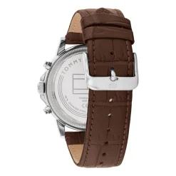 Herrenuhr mit blauem Zifferblatt aus Edelstahl, Leder 1710629