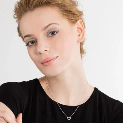 Herz Kette Sterlingsilber KE1554-051-14