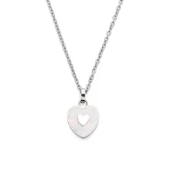 Herzkette Eviva für Damen aus Edelstahl, gravierbar 019651