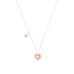 Herzkette für Mädchen aus Sterlingsilber mit Emaille 2037939