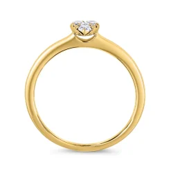 Herzring aus Gelbgold mit Diamanten BDR0102-GSL