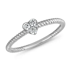 Herzring aus Weißgold oder Platin mit Brillanten BDR0097-WSL