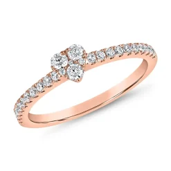 Herzring mit Diamanten aus Roségold BDR0101-RSL