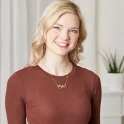 Infinity Namenskette aus vergoldetem 925er Silber NN0083-AgGSL