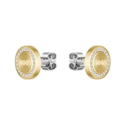 Iona Ohrstecker aus vergoldetem Edelstahl, Kristalle 1580557