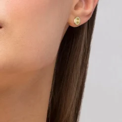 Iona Ohrstecker aus vergoldetem Edelstahl, Kristalle 1580557