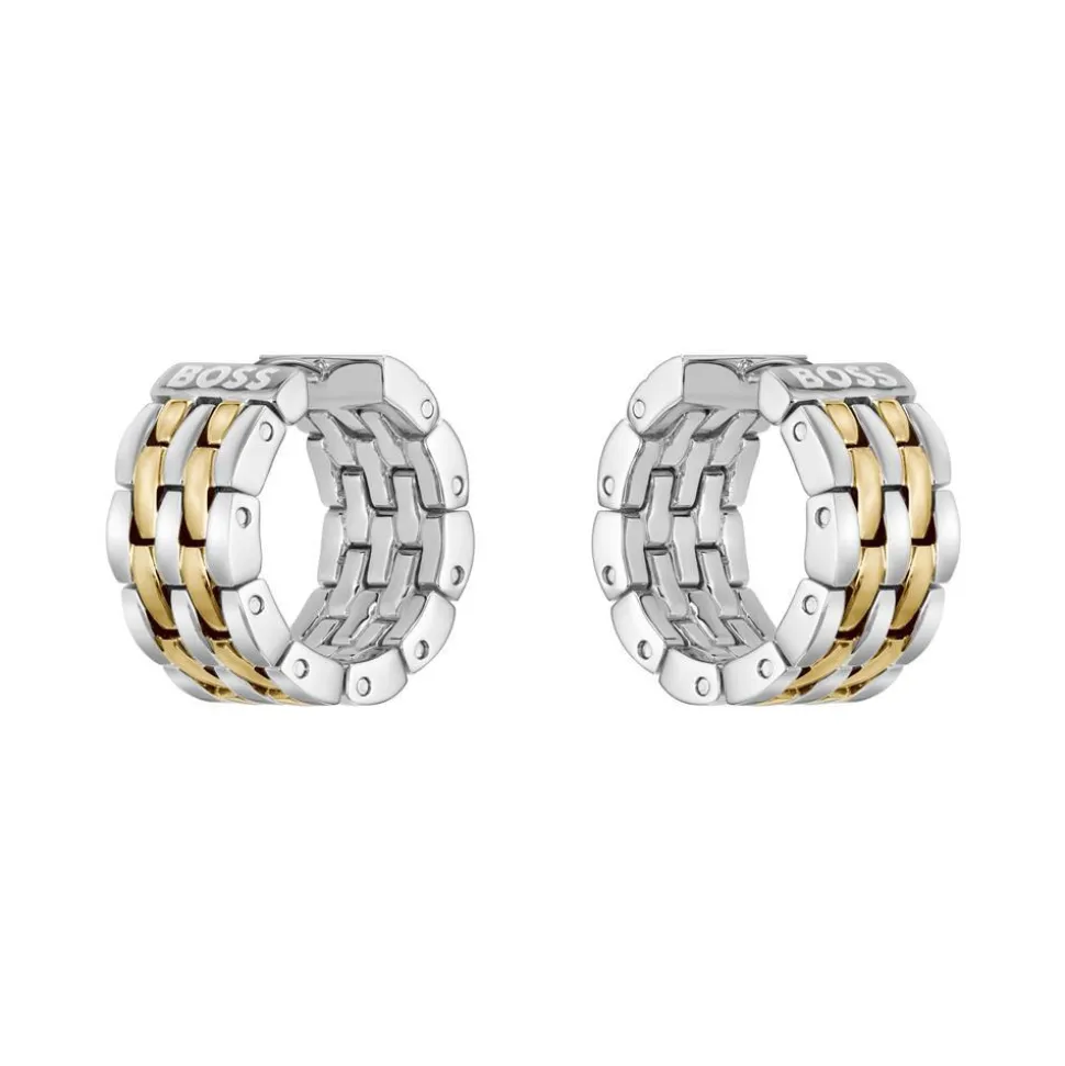 Isla Creolen für Damen aus Edelstahl, bicolor 1580531