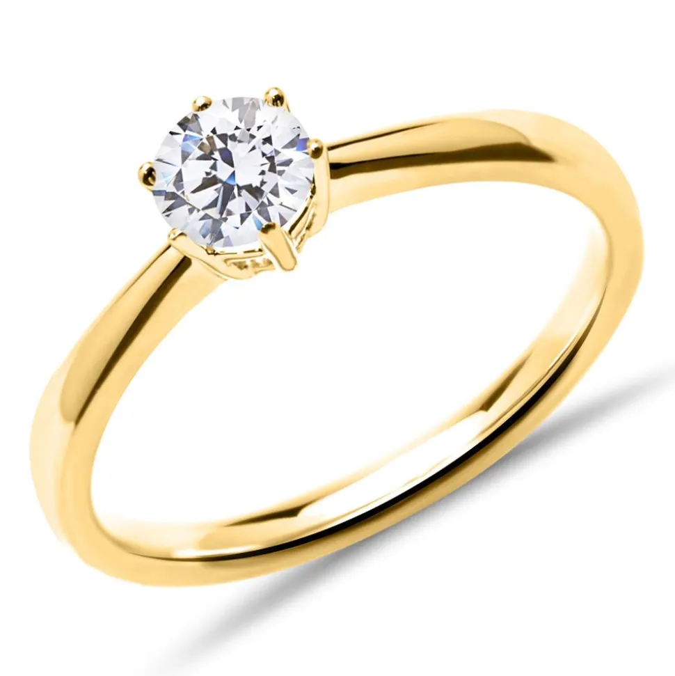 14K Gold Verlobungsring mit lab-grown Brillant VR0146-LSL