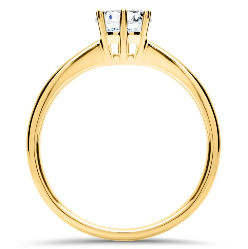 14K Gold Verlobungsring mit lab-grown Brillant VR0146-LSL