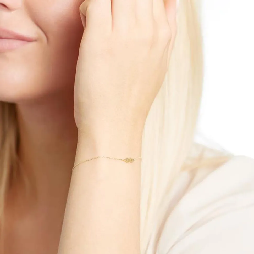 9K Goldarmband Infinity für Damen GB0019