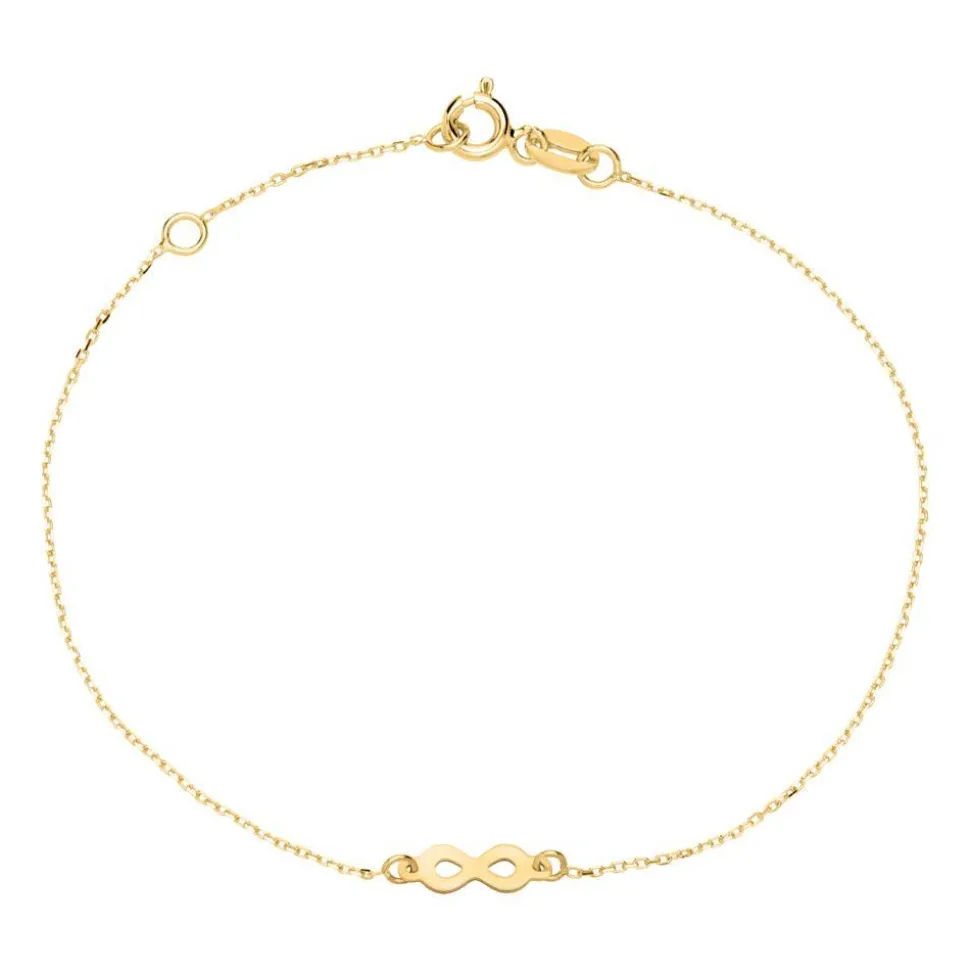 9K Goldarmband Infinity für Damen GB0019