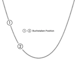 14K Goldkette Buchstaben für Damen NN0060-14KGSL