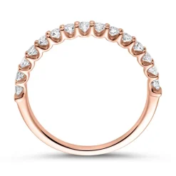 14K Roségold Eternity Ring 15 Diamanten DR0340-14KR