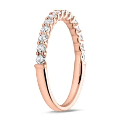 14K Roségold Eternity Ring 15 Diamanten DR0340-14KR